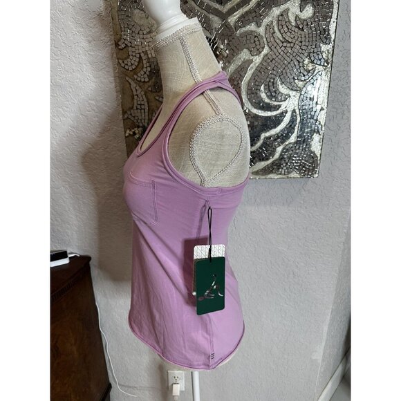 Nancy Rose Performance Lilac Racerback Tank Top Size 4 Pima Cotton Blend  Lycra - Picture 2 of 9